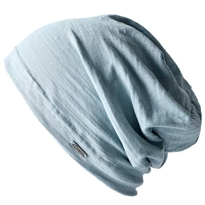 Image of CHARM Summer Beanie for Men and Women Slouchy Lightweight Chemo Cotton Fashion Hat Light Blue