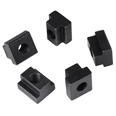 Image of 5pcs T slot Nuts M12 Threads Fit Into Black Oxide Finish Tee in Machine Tool Tables for Aluminum Profile