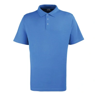 Image of Premier Mens Pique Stud Front Polo Shirt (Royal Blue) Size 3XL