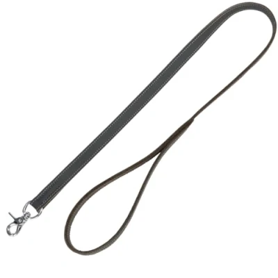 Image of Rustic fatleather lead, ML: 1.00 m/20 mm, grey