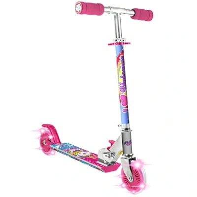 Image of YOLLIT Unicorn Magical Sparkles Scooter with Flashing Wheels