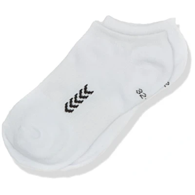 Image of hummel unisex sneaker socks, ribbed cotton ANKLE Children&#039;s, Socken Socks SMU, white/black