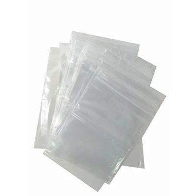 Image of 152 x 229 Blue Label Clear Grip Seal Poly Bags 1000 Pack, 45 Grammage