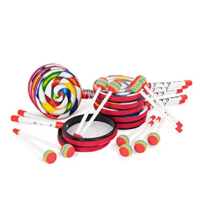 Image of Drum Lollipop 15cm (6&#039;&#039;) Pack of 10