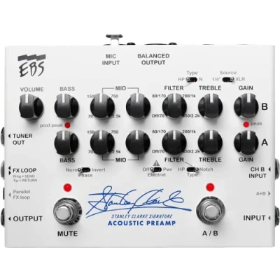 Image of EBS &#039;Stanley Clarke&#039; Signature Acoustic Preamp Pedal