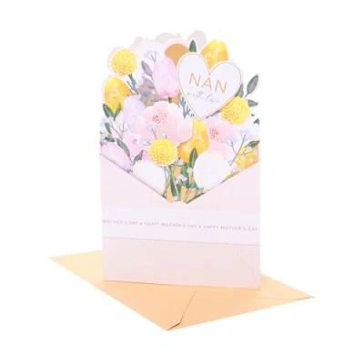 Image of UK Greetings Mother&#039;s Day Card for Nan Pop Up Design