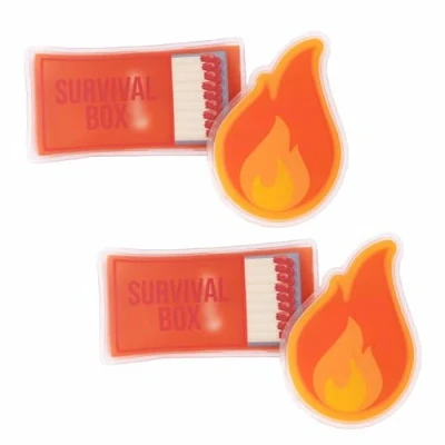 Image of Fisura Original &quot;Survival&quot; Hand Warmer, Mini Reusable Pocket Warmer for Outdoor Activities, Easy to Use 4 Units