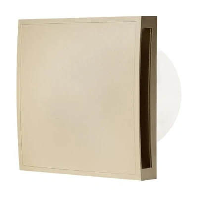 Image of Prostko LTD Stylish Bathroom Extractor Fan 100mm / 4 Kitchen Ventilator with Front Cover. (Standard, Gold)
