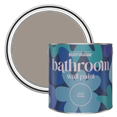 Image of Rust Oleum Neutral Water Resistant Bathroom Wall &amp; Ceiling Paint Whipped Truffle 2.5L