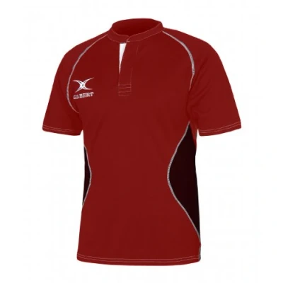 Image of Gilbert Men&#039;s Xact V2 Shirt, Red/Black (XL)