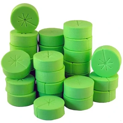 Image of Cloning Collars, Green Neoprene Inserts 2 inch Hydroponic Systems (30 Pack)