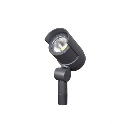 Image of Lucande LED ground spike light Beatrix, anthracite, aluminium, 45.7cm