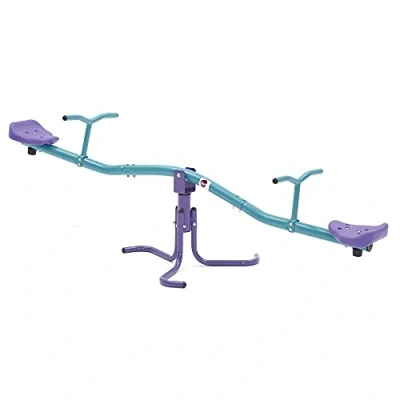 Image of Plum Metal Rotating See Saw , Purple &amp; Teal