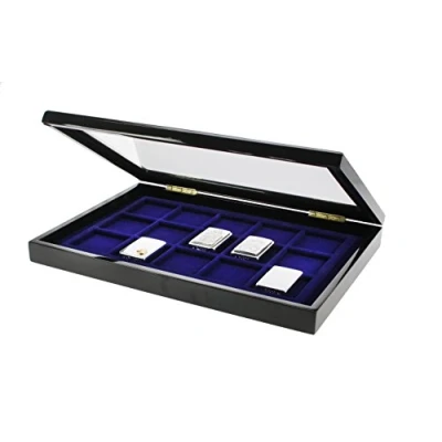 Image of iD Safe Wooden Display Case for Zippo Lighters 5901