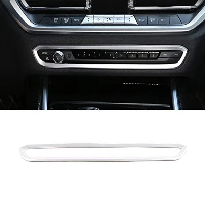 Image of DIYUCAR ABS Chrome Car Control Volume Button Decorative Frame Trim For G20 G28 325li 3 Series 2019 2020 Accessories