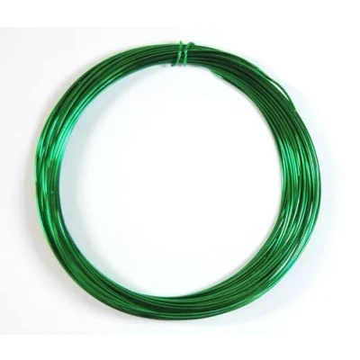 Image of celloexpress Aluminium Craft Wire 1mm x 10m (Diameter Length) 18 Guage (Green)