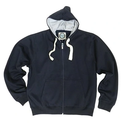 Image of Mens Big and Tall Zip Up Through Hoodies King Size Sweatshirt Heavy Duty Jumper 2XL 8XL By Kam Jeans (8XL, Burgundy)