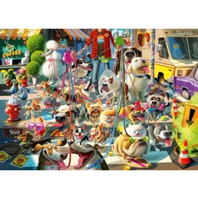 Image of Ravensburger 12000876 Dog Walker 1000 Piece Jigsaw Puzzles for Adults and Kids Age 12 Years Up Animals, Multicolour, One Size