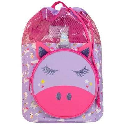 Image of Harry Bear Kids Swim Bag Unicorn Purple
