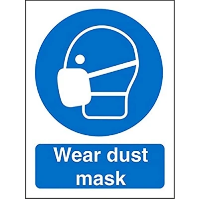 Image of Seco Wear Dust Mask Sign, 150mm x 200mm 1mm Semi Rigid Plastic