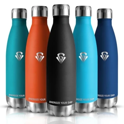 Image of Grsta Stainless Steel Water Bottle, 750 ml, Sports Leak Proof, Thermos Flask, BPA Free, Bottle for Sports,