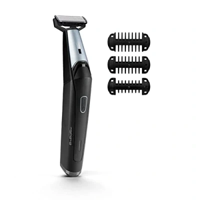 Image of BaByliss Triple S Stubble Trimmer, Shadow, Shave, Beard Durable Stainless Steel blade, lithium power