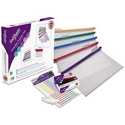 Image of Snopake Foolscap HangGlider Polypropylene Suspension File with Tabs Clear [Pack of 25] Ref: 15858 [Amazon Exclusive]