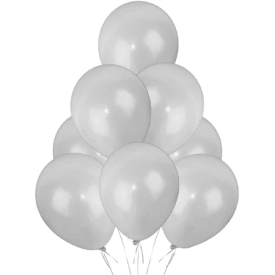 Image of 25pcs Plain 12&quot; Silver Helium Quality Latex Balloons Birthday Wedding Anniversary Christening Christmas Communion Party Decoration Baloon