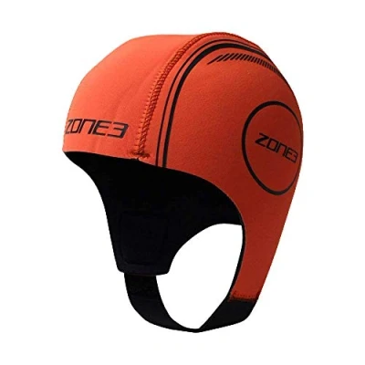 Image of ZONE3 Orange Neoprene Swim Cap