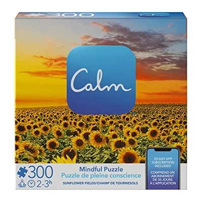 Image of 300 Piece Calm Puzzle for Relaxation, Stress Relief, and Mood Elevation, Adults Kids Ages 8 up, Styles Vary