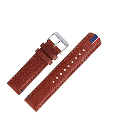 Image of Tommy Hilfiger 679301739 Watch Strap, 22 mm, Brown Leather