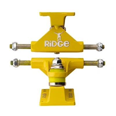 Image of Ridge Skateboards 3&quot; Skateboard Trucks for 22&quot; Mini Cruiser Yellow
