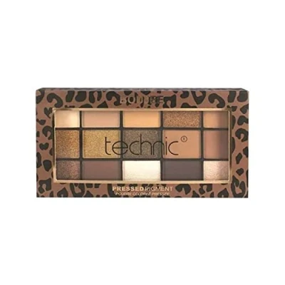 Image of Technic EYELID_COLOR Palette, Boujee Pressed Pigment Oogschaduw, 1.0 count, Full Coverage, Liquid, Pink, 25.0 grams, 17.2 x 8.4 1.2 cm, Jar, Box, Female