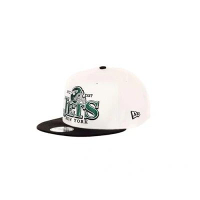 Image of New Era York Jets NFL Helmet Teamcolour White Black 9Fifty Snapback Cap