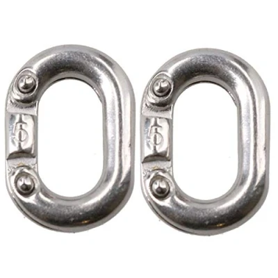 Image of 2 Pack Chain Connecting Link 5mm Marine Grade Stainless Steel Split Shackle