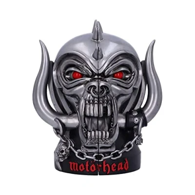 Image of Nemesis Now Offically Licensed Motorhead Warpig Snaggletooth Bookends, Silver, 18cm