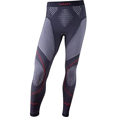 Image of UYN U100005 EVOLUTYON UW LONG Pants Men&#039;s Charcoal/White/Red XXL