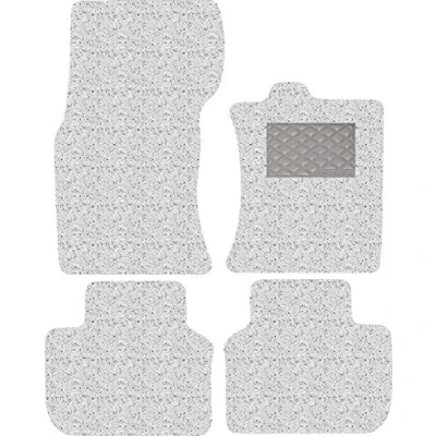 Image of Nicoman Spaghetti All Weather Fully Tailored Car mats Fit【2016 2019 XF Saloon/Estate X260 】(Full Set 4 Piece,White)