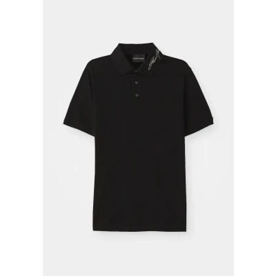 Image of Armani Exchange Polo shirt, Men&#039;s, Size: Medium, Black