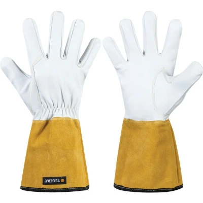Image of Ejendals 126A 8 Size &quot;Tegera 126a&quot; Welding Glove White/Yellow