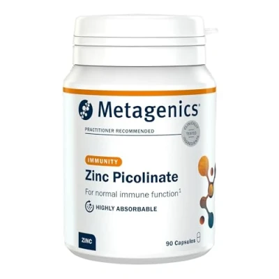 Image of Nutri Advanced Zinc Picolinate 15mg Vitamin C 60mg Immune Support Supplement Skin Hair Nail 90 Capsules