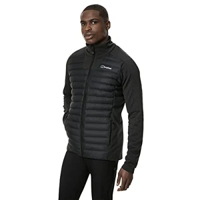 Image of Berghaus Men&#039;s Hottar Hybrid Synthetic Insulated Jacket, Extra Warm, Lightweight Design, Black, XS