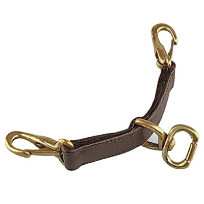 Image of Shires Blenheim Leather Newmarket Attachment: Havana: Small