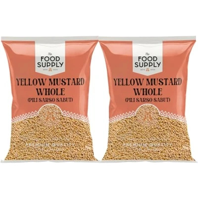 Image of Yellow Mustard Whole 2x100g Finest Premium Quality 100% All Natural No additives or preservatives