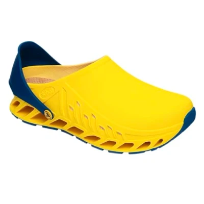 Image of Scholl Unisex EVOFLEX Medical Professional Clog, Giallo, 9 UK