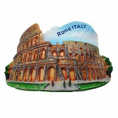 Image of 3D Rome Colosseum Italy fridge magnet tourist souvenir gift,Home &amp; kitchen decoration refrigerator magnetic sticker
