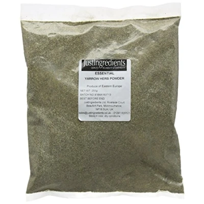 Image of JustIngredients Essentials Yarrow Herb Powder 250 g (Pack of 3)
