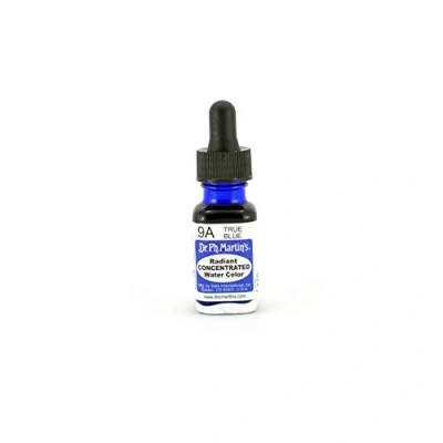 Image of Dr. Ph. Martin&#039;s Radiant Concentrated Water Color, 0.5 oz, True Blue (9A)