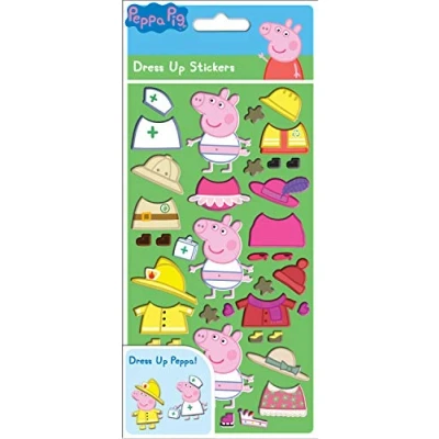 Image of Paper Projects 01.70.34.001 Peppa Pig Chunky Foam Dress Up Stickers, small