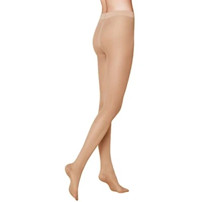 Image of KUNERT Women&#039;s Cotton Sole Tights, 20 Den, Beige (Cashmere 0540),36/38